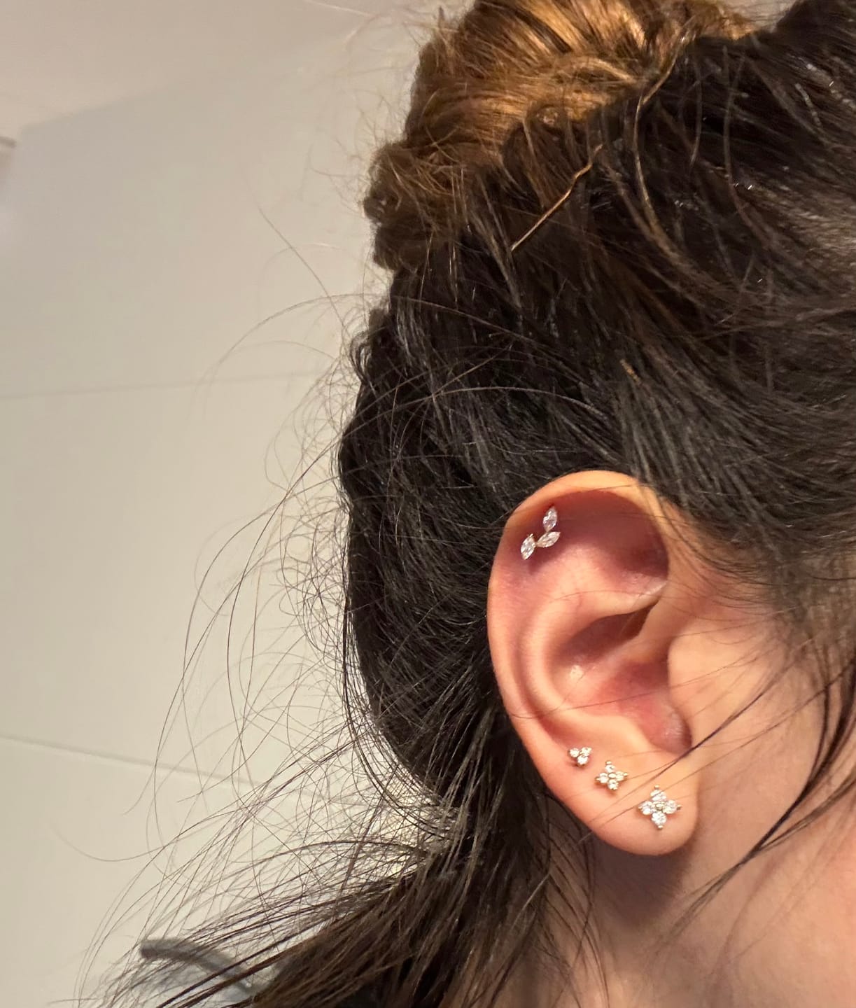 Customer photo review of Leaves Piercing | Titan