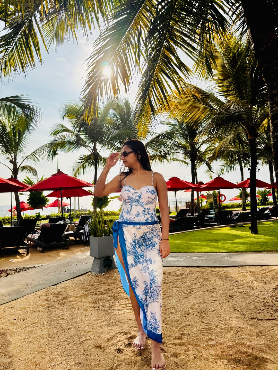Customer photo review of Greece swimsuit with Sarong Skirt