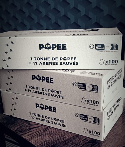 Avis photo d'un client sur BOÎTES DE MOUCHOIRS - Mouchoirs en papier adaptés aux Peaux Sensibles