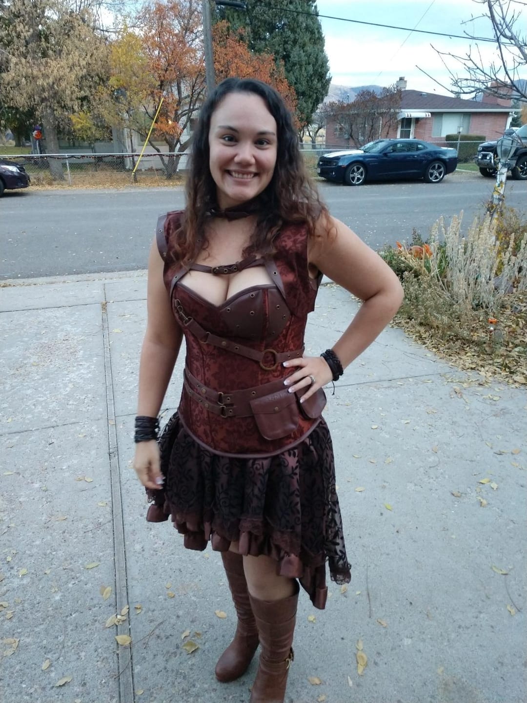 Customer photo review of Middle Ages Steampunk corset