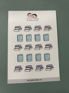 Customer photo review of Reading / Books Planner Stickers