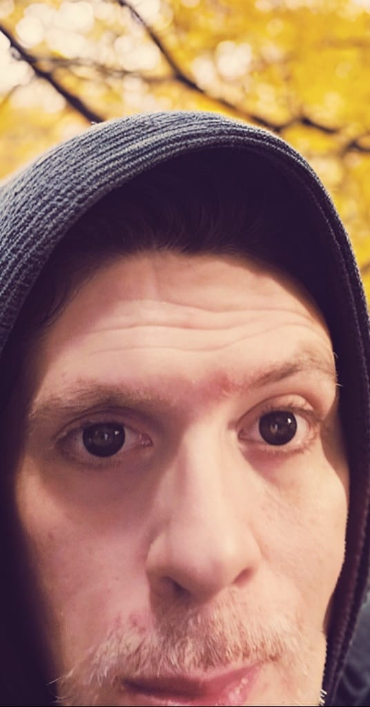 Customer photo review of Halloween black block Prescription Colored Contact Lenses