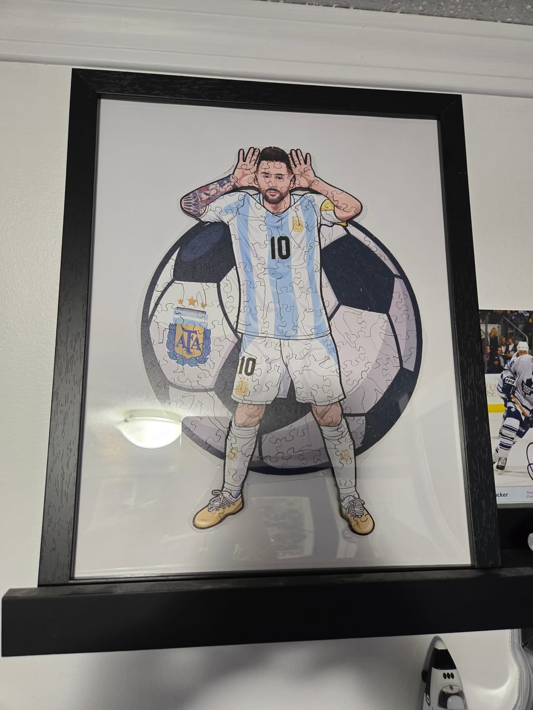 Customer photo review of Lionel Messi - Wooden Puzzle