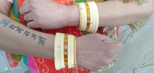 Customer photo review of A Sathiya Design - 916 22k Hallmark