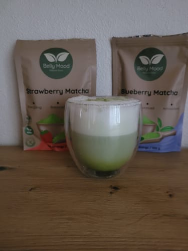 Customer photo review of Braškinė matcha