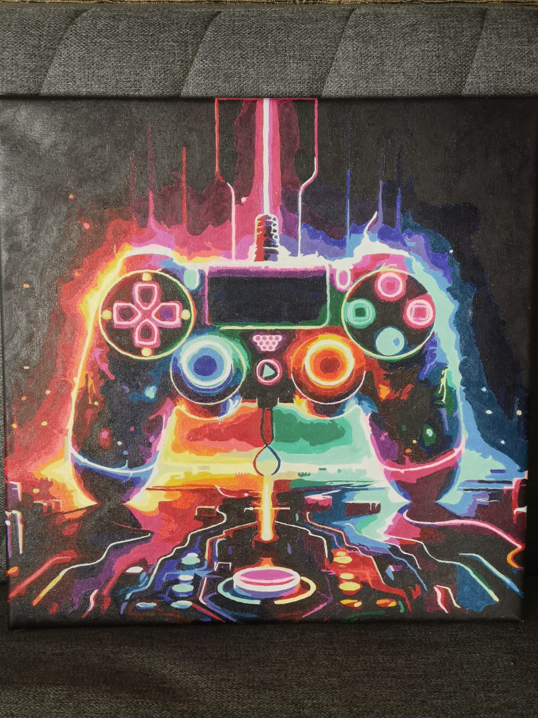 Customer photo review of Malen nach Zahlen - Neon-Symphonie des Spiels