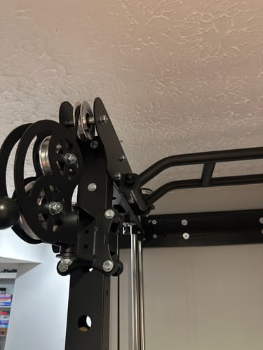 Customer photo review of Major Fitness Rack Attachment Aluminum Pulley Set