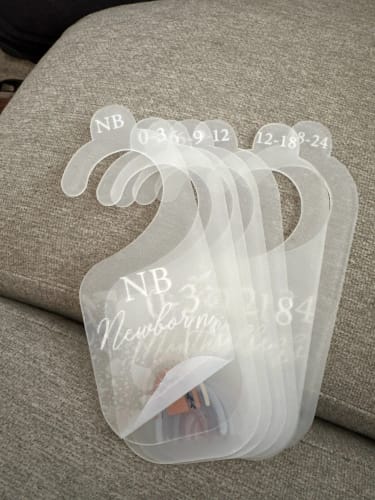 Customer photo review of 7Pcs Acrylic Closet Dividers