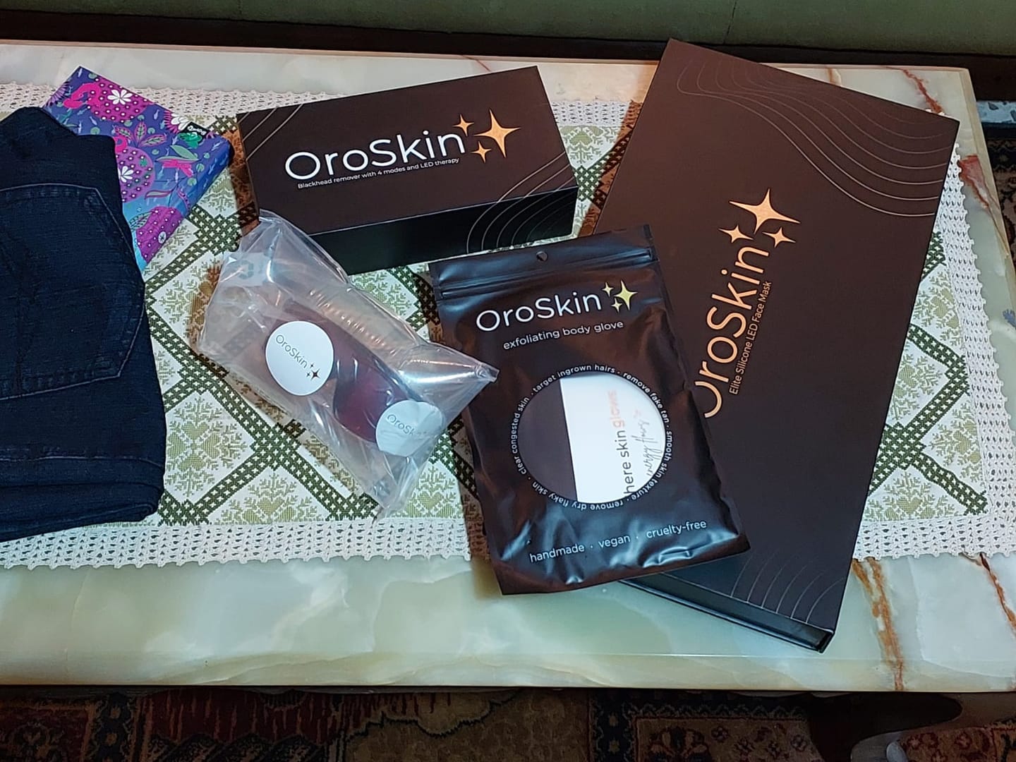 Customer photo review of OroSkin Elite LED Face Mask