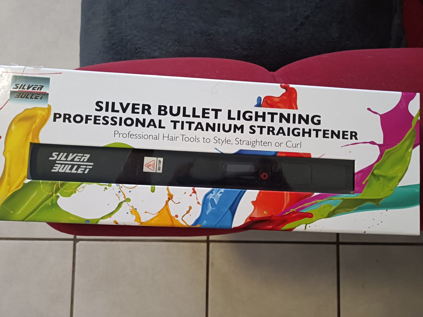 Customer photo review of Silver Bullet Lightning Titanium Straightner 25mm up 230 Degrees