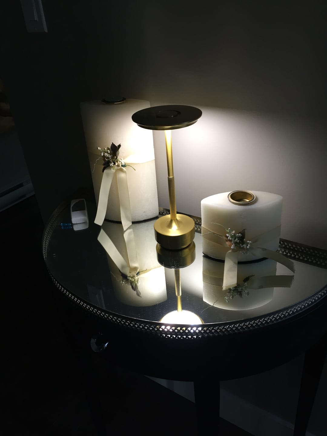Customer photo review of Ambient™ Metallic Cordless Table Lamp
