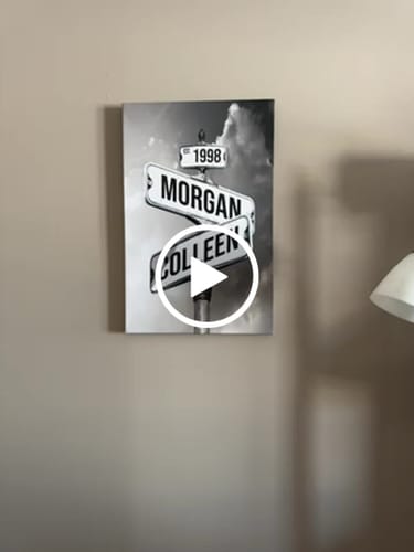 Customer video review of COUPLES DATE OF LOVE by Cstm Canvas