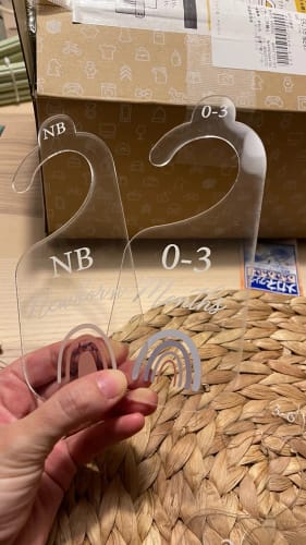 Customer photo review of 7Pcs Acrylic Closet Dividers