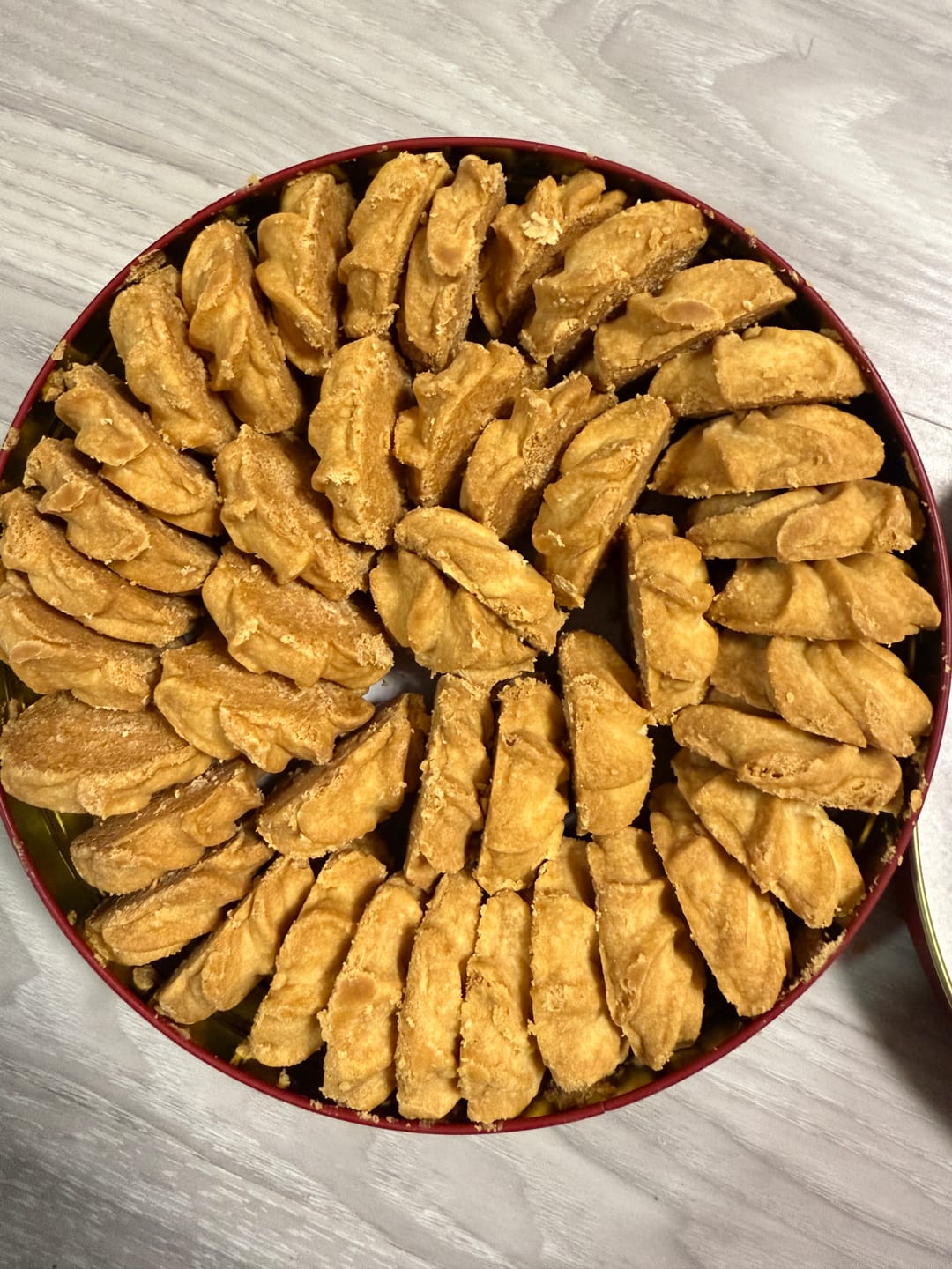 Customer photo review of 4 Flavours Lowrey Butter Cookies 4 Tins Value Pack
