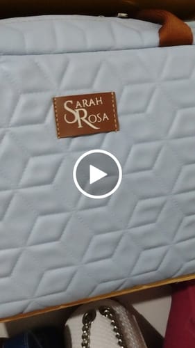 Customer video review of DIAMOND LUXO 1.5 FUNDO MANTA COR AZUL BEBE