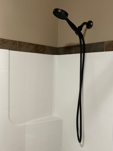 Customer photo review of 3-Spray Handheld Shower Head Set