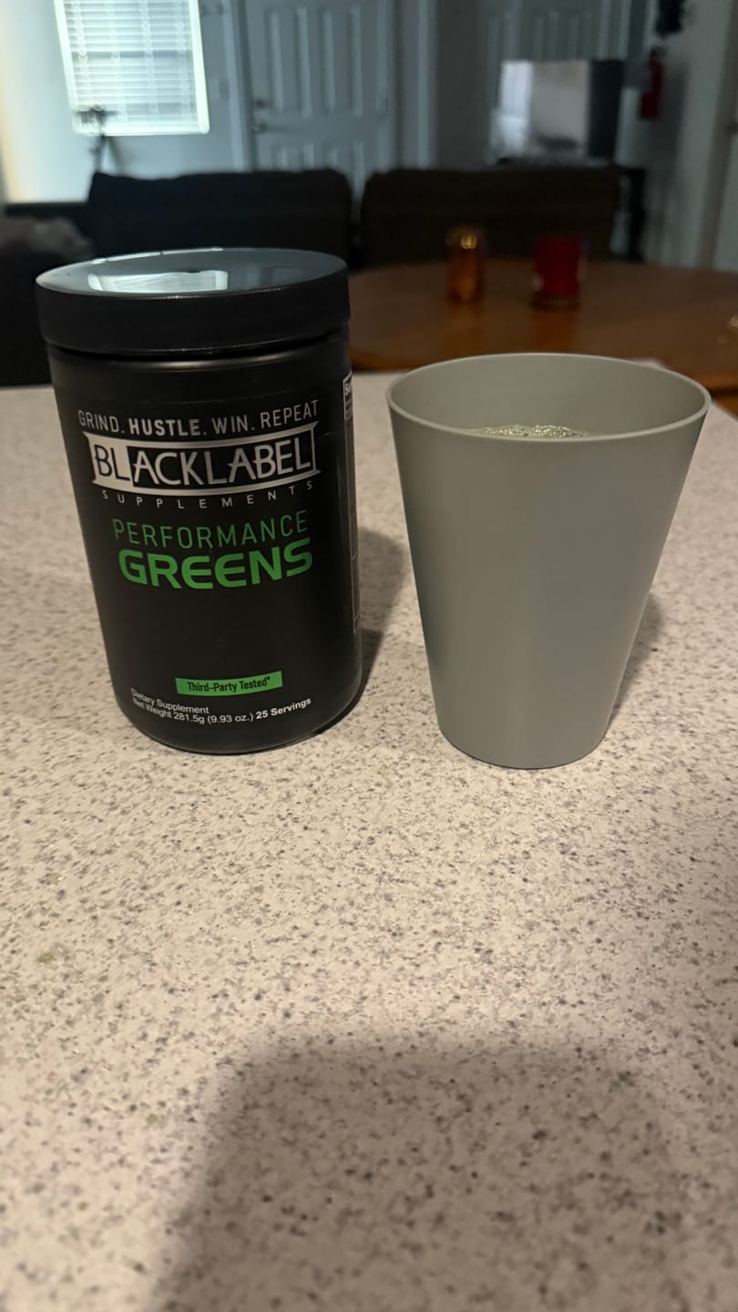 Customer photo review of PERFORMANCE GREENS