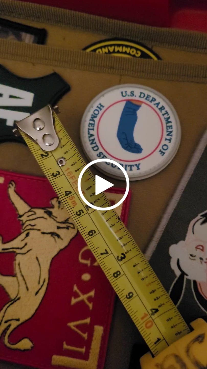 Customer video review of Department of Homeland Security Morale Patch
