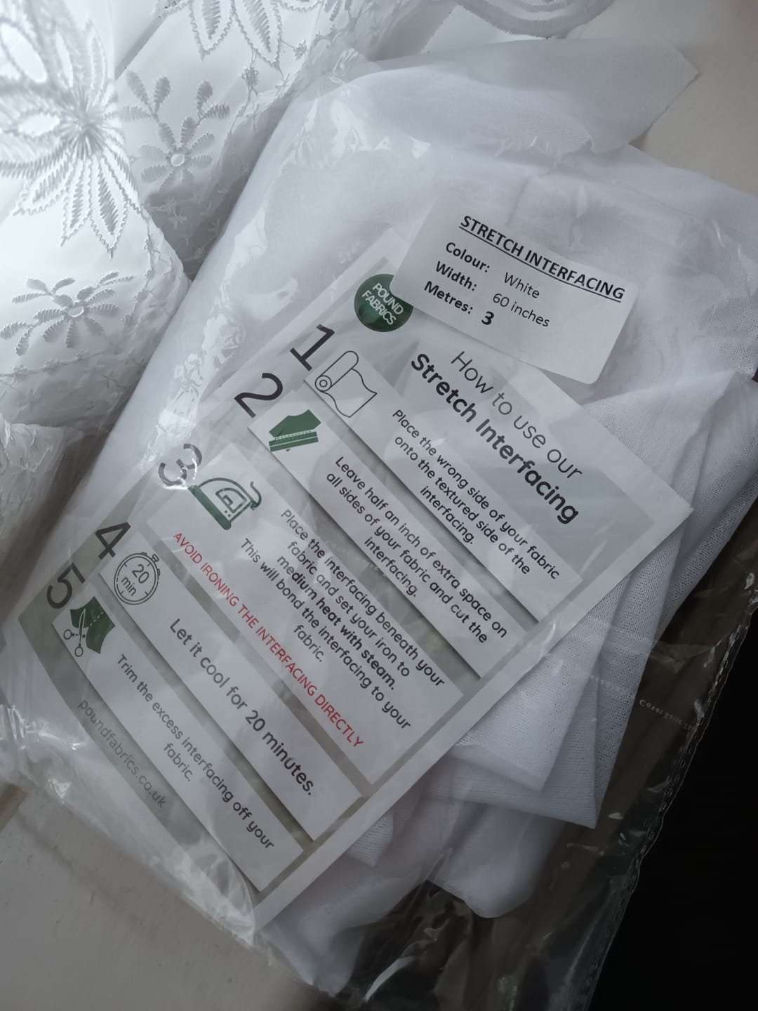 Customer photo review of Stretch Interfacing - Medium Weight - 3m Pre-Cut