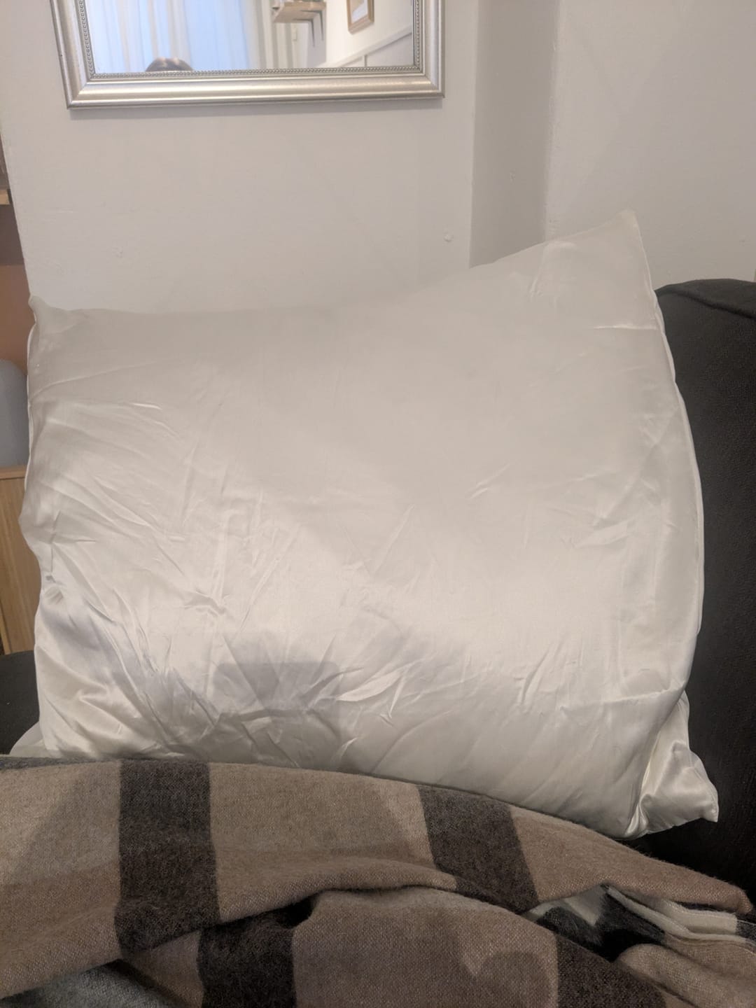 Customer photo review of Silke Pudebetræk (60x63 cm) - Skånsomt betræk godt for hud og hår