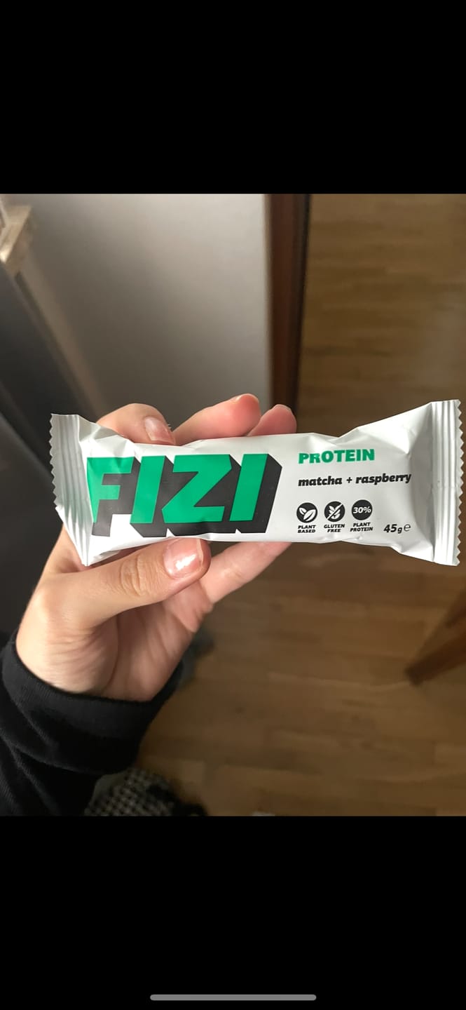 Customer photo review of BATON PROTEINOWY "MATCHA + RASPBERRY"