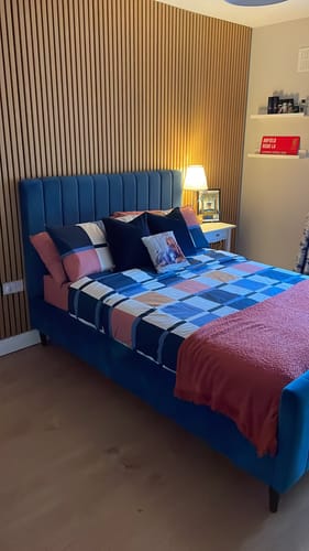 Customer photo review of Sample - Wooden Wall Panel | Rustic Oak