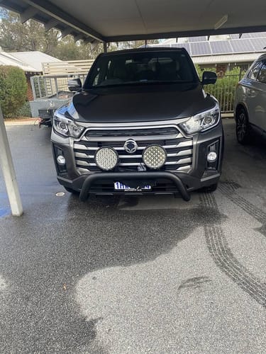 Customer photo review of Sensor Compatible Nudge Bar For SsangYong Musso 2018-2024 - UniUte