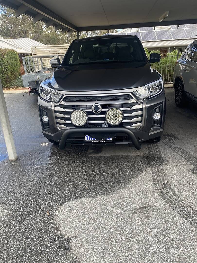 Customer photo review of Sensor Compatible Nudge Bar For SsangYong Musso 2018-2024 - UniUte