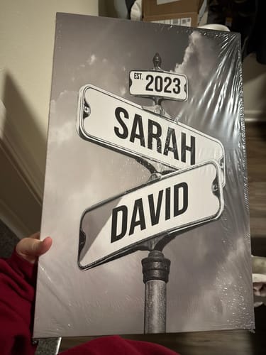 Customer photo review of COUPLES DATE OF LOVE by Cstm Canvas