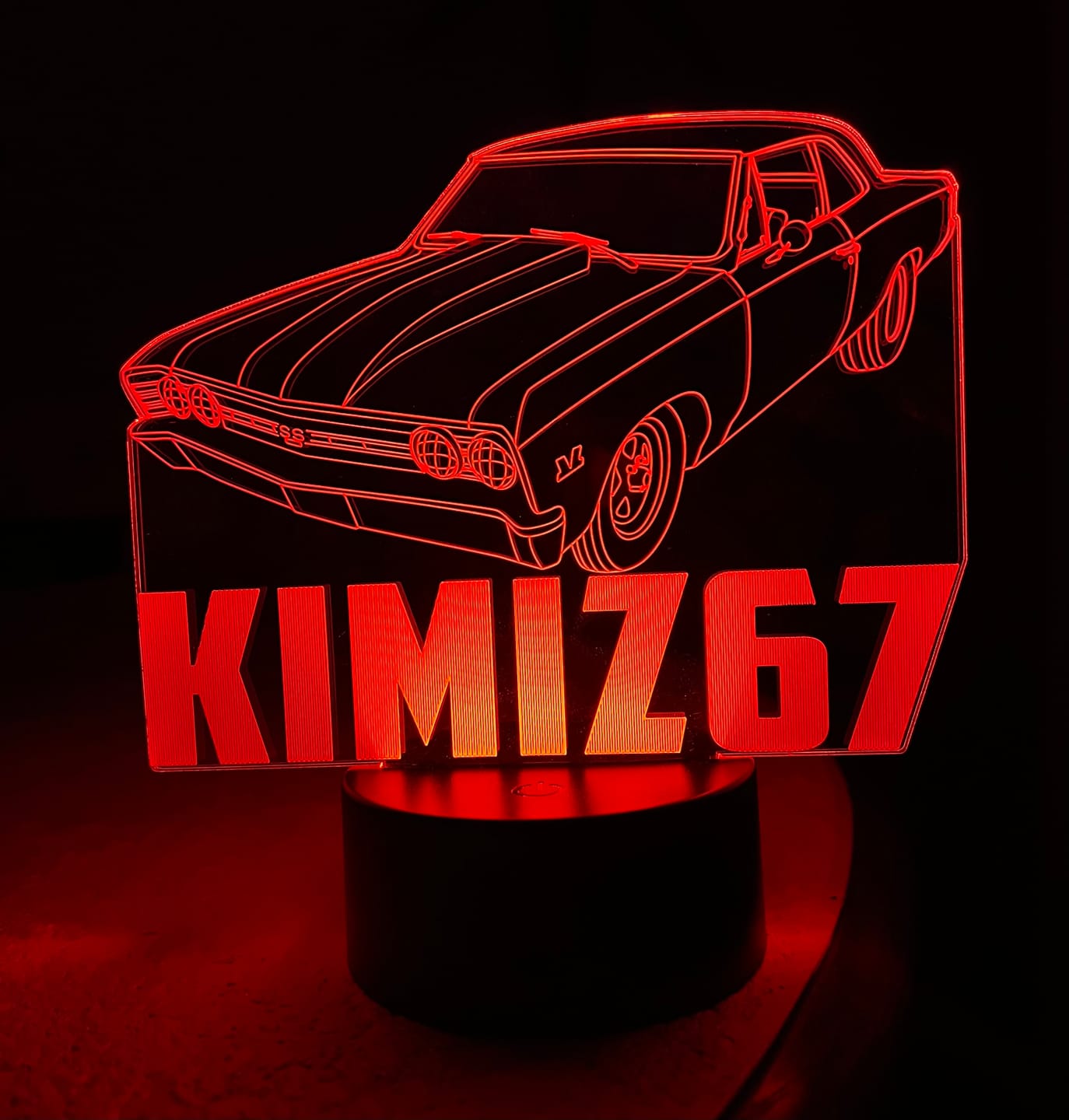 Customer photo review of Bring Your Ride to Life: Personalized 3D LED Lamps