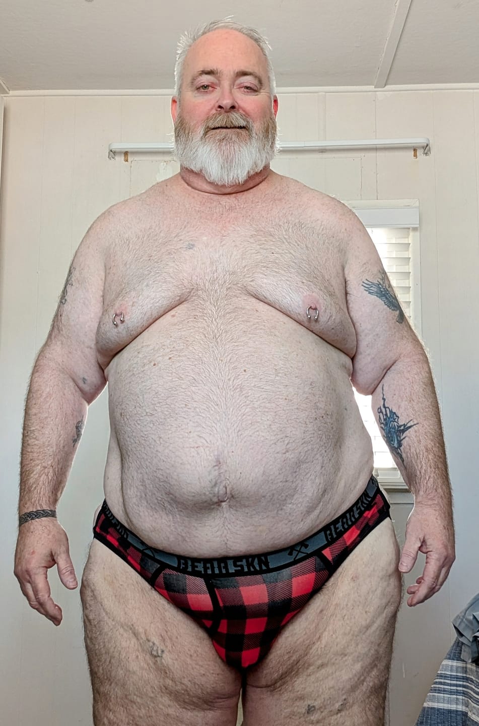 Customer photo review of Bear Skn Jock Strap - Backwoods Red 2.5