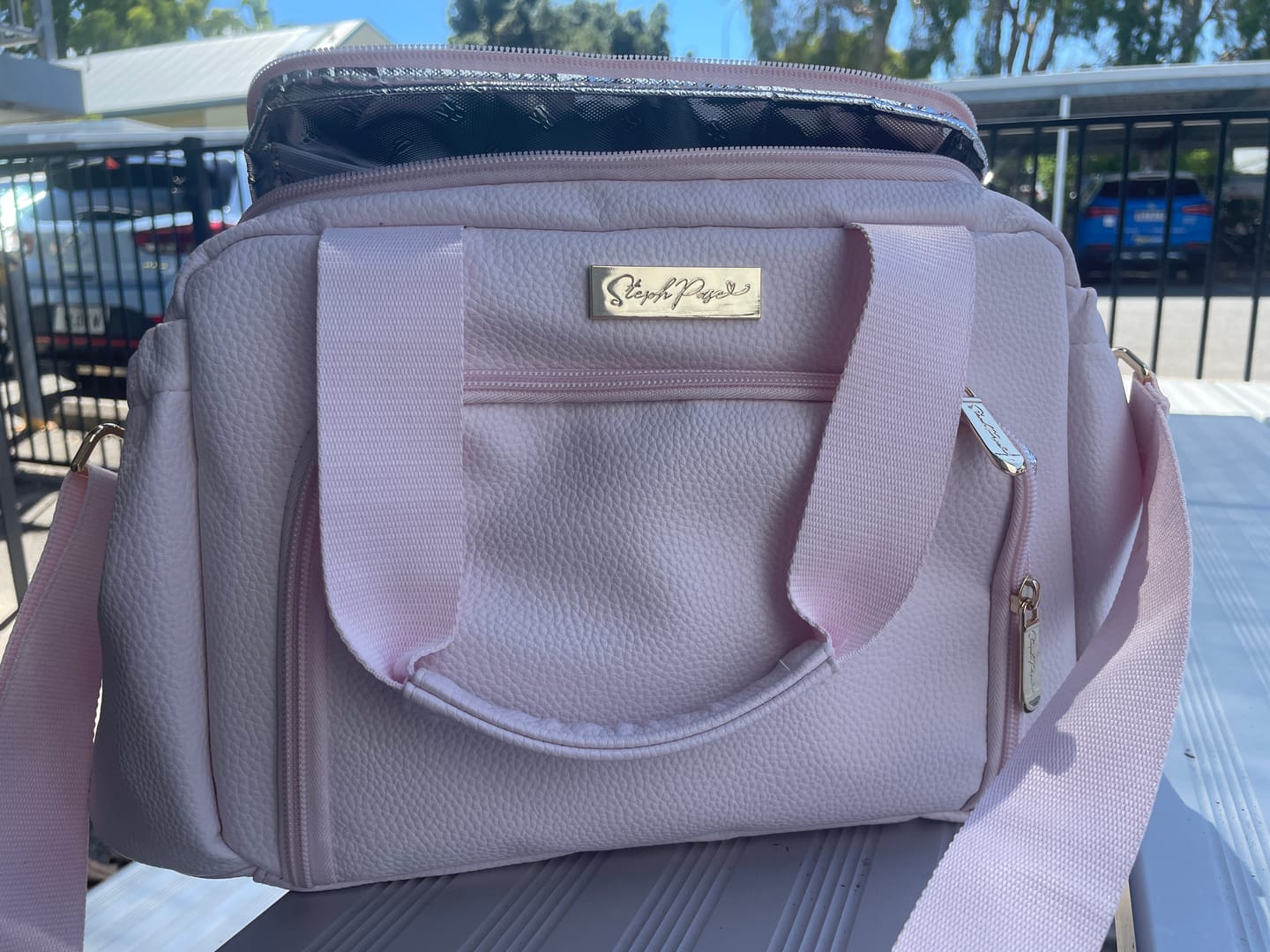 Customer photo review of Luxe Insulated Lunch Bag - Blush