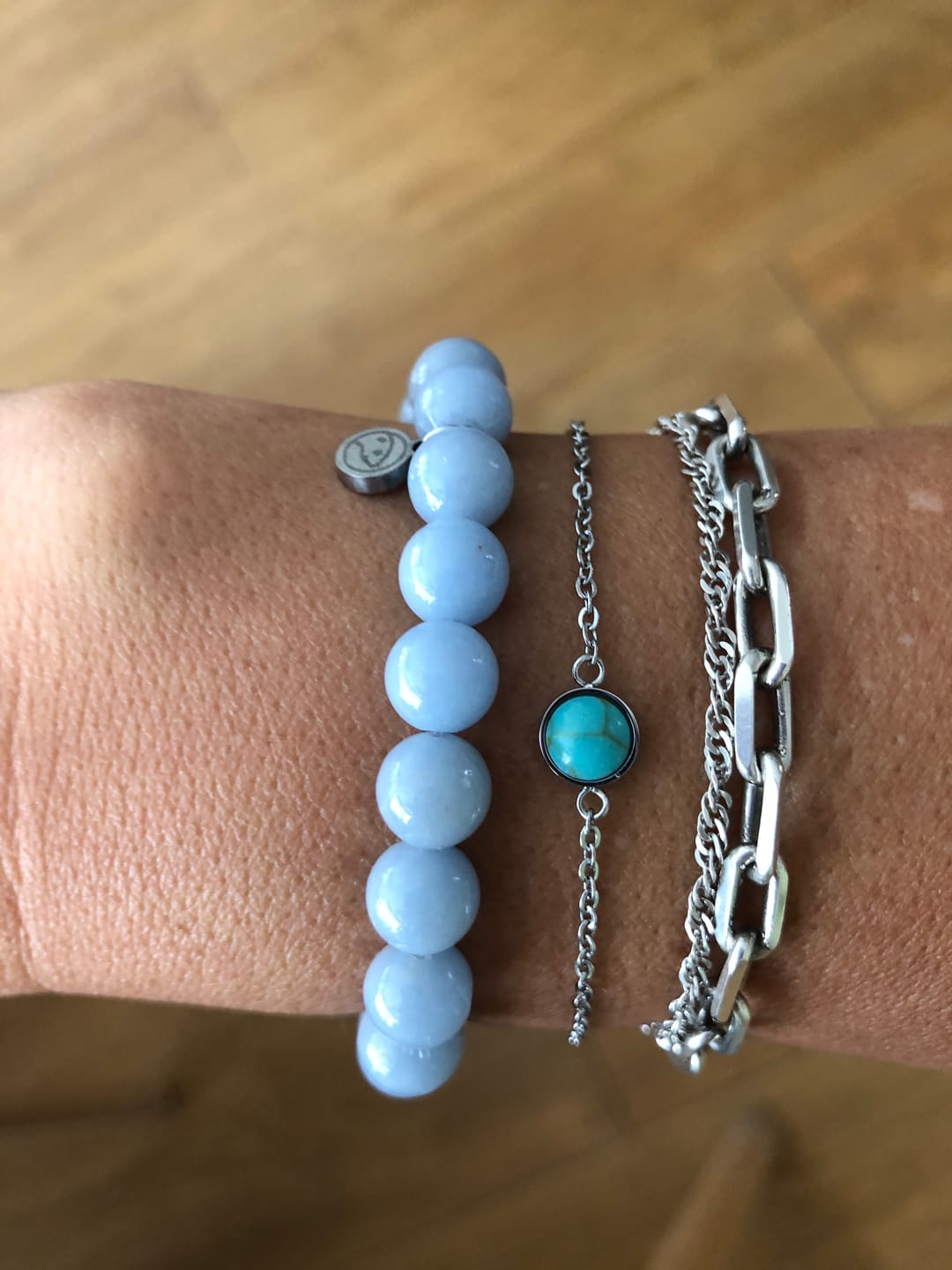 Customer photo review of Celestite Bracelet