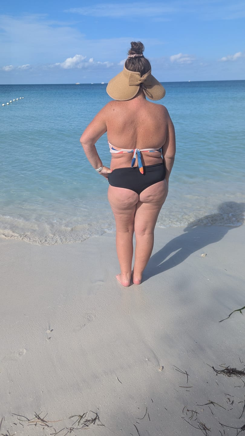 Customer photo review of 'Empower' Mid Rise Cheeky Bikini Bottom