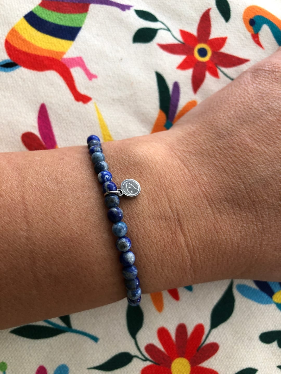 Customer photo review of Lapis Lazuli Bracelet Mini