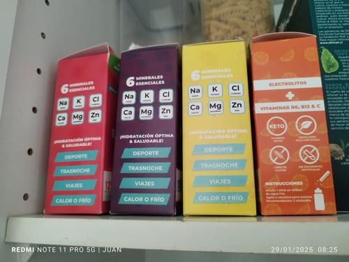 Customer photo review of Pack 4x Electrolitos Mix Sabores (48 sticks)