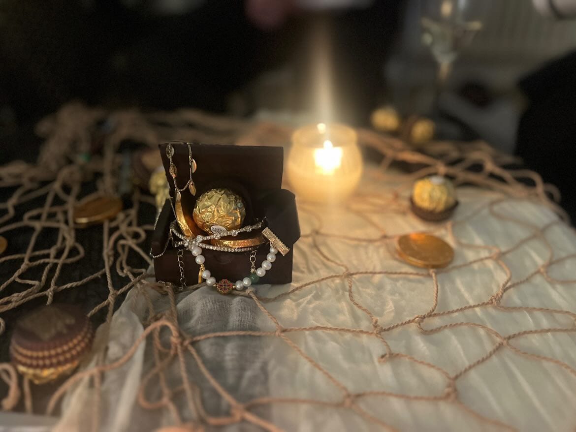 Customer photo review of Pirate Murder Mystery Host Your Own Game Kit