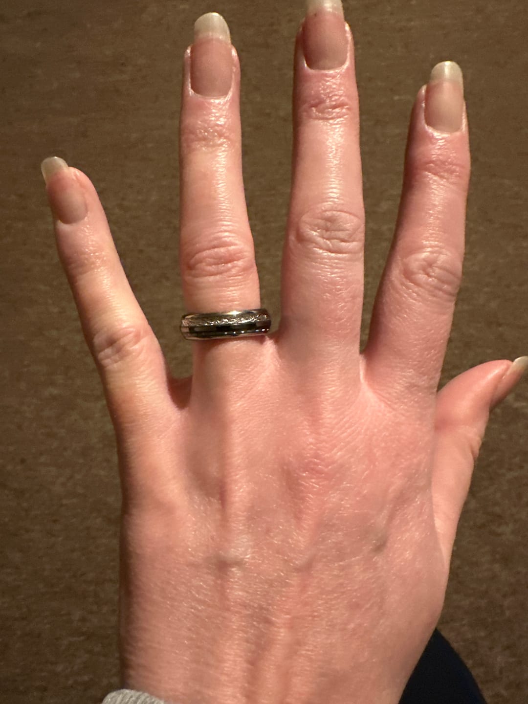 Customer photo review of The Steely Blue 6mm Wonder Ring