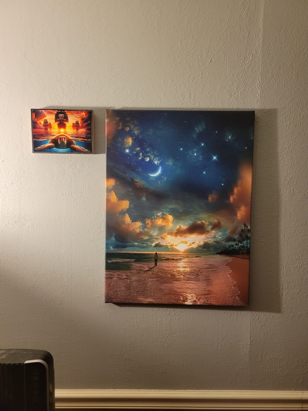 Customer photo review of Beach by Starlight Premium Art