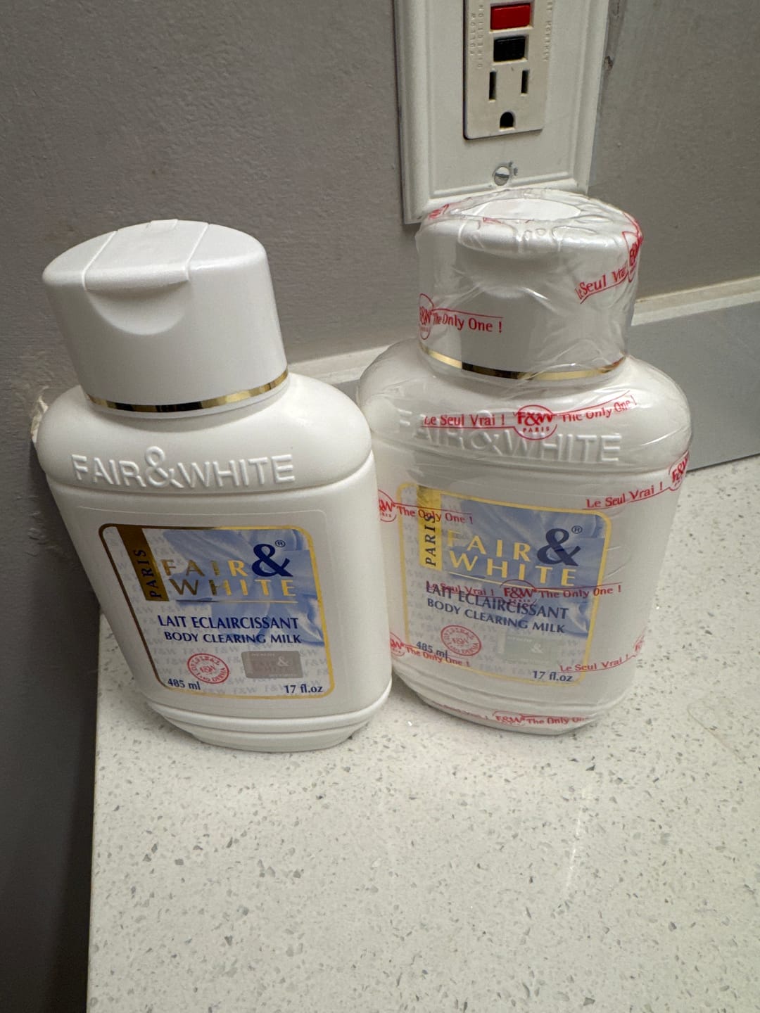 Customer photo review of Fair and White Original Body Clearing Milk Lotion 500 ml / 16.90 fl oz