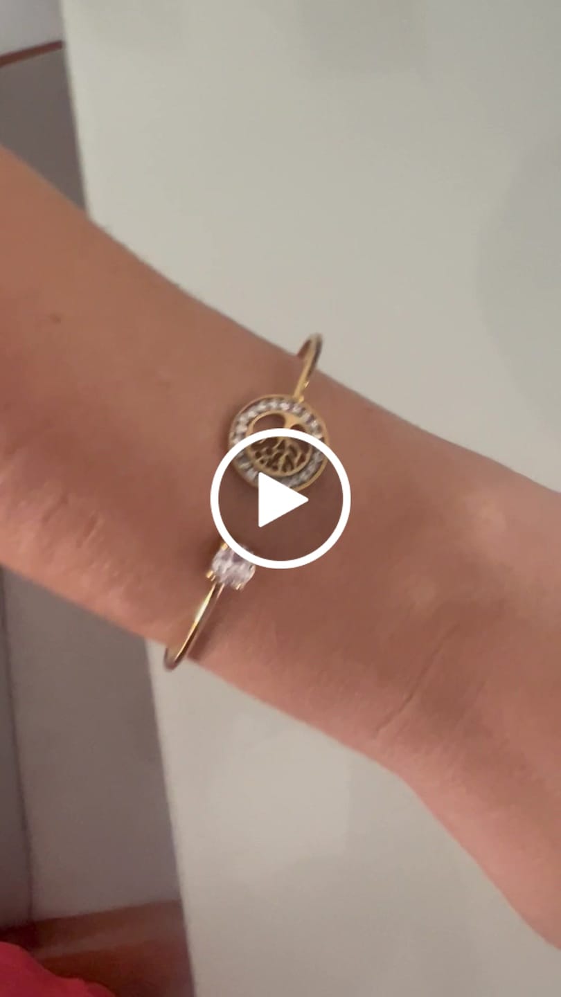 Customer video review of Anel Elo Duplo Banhado em Ouro 18K