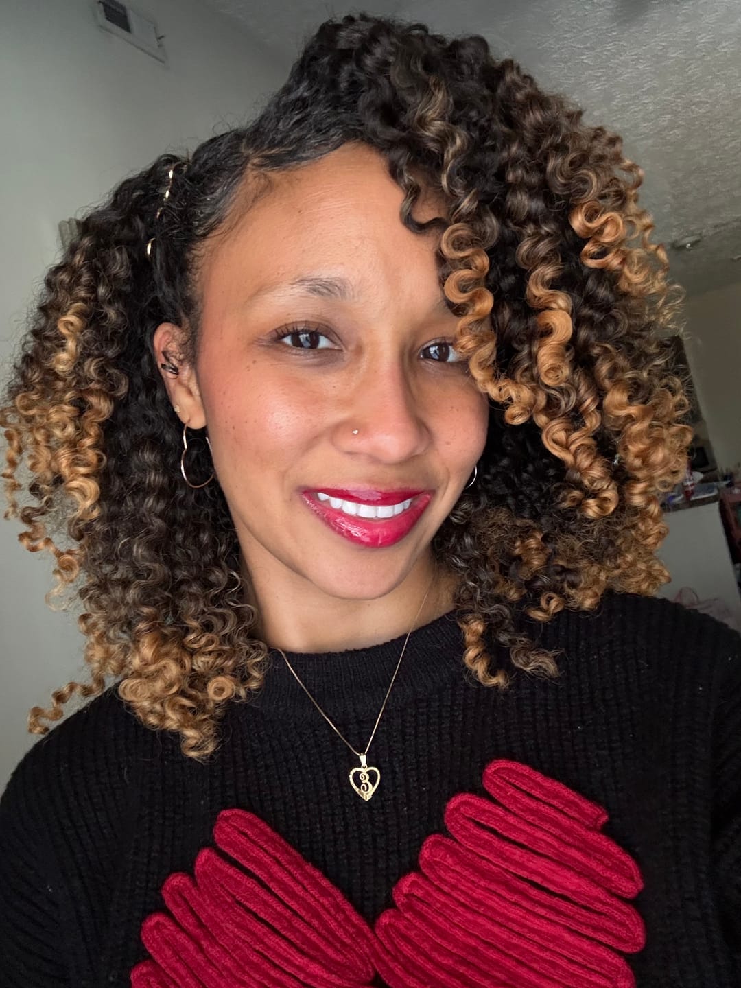 Customer photo review of Vanilla Bean Defining Curl Cream – Hydration & Definition for Curls That Shine