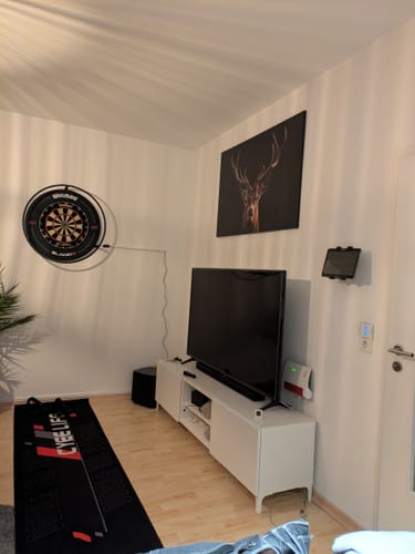 Customer photo review of Leinwandbild anmutiger Hirsch Querformat