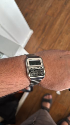 Customer photo review of Reloj Calculadora Casio Vintage CA-500WE-7B Heritage