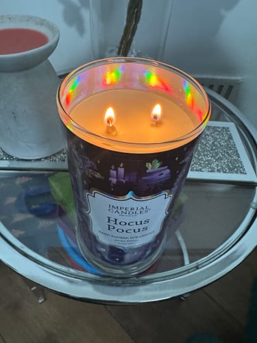 Customer photo of the Hocus Pocus candle from Zoe S.