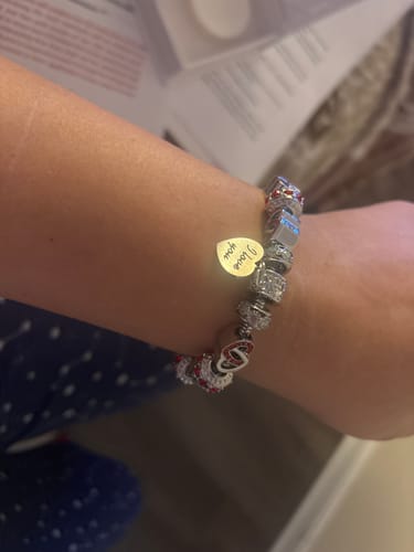 Customer photo review of I Love You Bracelets