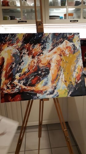 Customer photo review of Two Lovers | Paint by Numbers