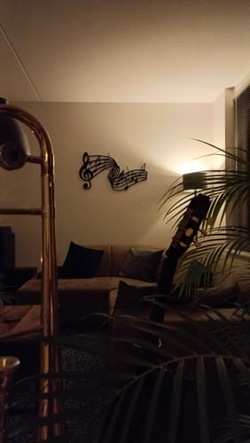 Customer photo review of Décoration Murale en Métal - Notes de musique
