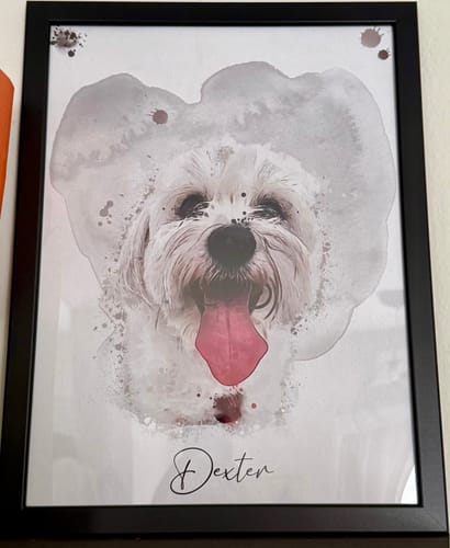 Customer photo review of Πορτραίτο Κατοικίδιου - Νερομπογιά