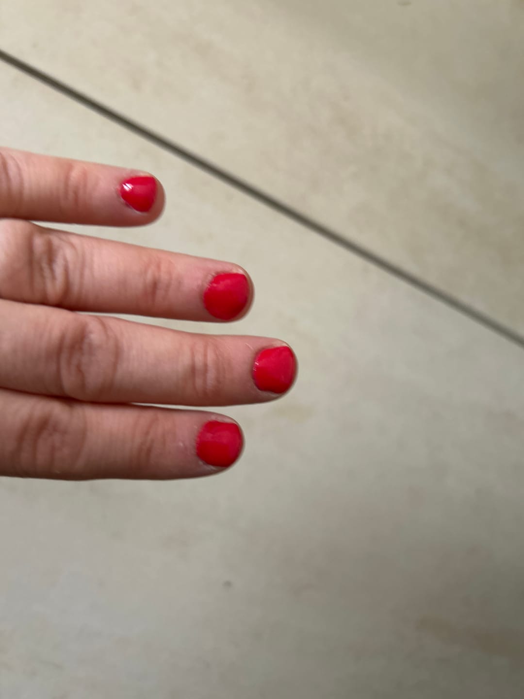 Customer photo review of Rose Red Dipping Powder